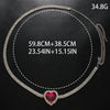 Sexy Pink Heart Waist Chain Belt Bikinis Body Accessories 2024 Lady Multirow Rhinestone Belly Jewelry Rave Outfits Gift