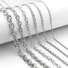 5 yard/roll 3/4/5/7/8mm Stainless Steel Chains O-Shaped Bulk Link Chains Necklace Link For Jewelry Accessories Hand Made Chain - Image 6