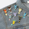 9 Pcs Cartoon Eevee Brooch Creative Jigglypuff Enamel Pin Metal Badge Jewelry Backpack Clothing Accessories Gift for Friends - Image 4