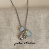 Colorful Stone Grape Cluster Pendant Necklace on Box Chain - Image 12