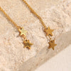 316L Stainless Steel Irregular Double O Letter Earrings Gold Plated Jewelry Women's Charm Earrings - Image 6