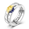 Silver Rings Star Sun Starry Sky Silver Zircon Ring For Women Wedding Anniversary Jewelry Gift - Image 9