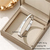 Geometric Zircon Cuff Bracelet For Women Golden Plated Open Bangle Party Wedding Jewelry Gifts - Image 24