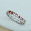 Women Red Glaze Flower Heart Kiss Me Charms Italian Links Fit 9mm Stainless Steel Bracelet Making Jewelry - Image 4