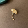 Baroque Style Gold Color Matte Leaves Pins Brooch For Women Lady Elegant Vinteage Plant Series Suit Office Lapel Pin - Image 9