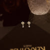 Silver Flower Tassel Zircon Stud Earrings Women Creative Versatile Banquet Jewelry - Image 2