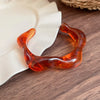 Vintage Geometric Leapord Acrylic Opening Bangles for Women Square Simple Cuff Bracelet Personality Charming Jewelry Party M - Image 8