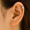 Glamour Lady Simple Zircon Set Flower Earrings Banquet Jewelry - Image 1
