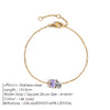 Stainless Steel Colorful Zirconia Bracelet Sparkling Birthstone Bracelets Ladies Jewelry Gifts - Image 7