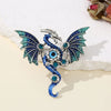 Flying Dragon Brooches Pins Woman Man Enamel Lapel PinGoth Brooch Punk Dragon Coat Backpack Badge Gothic Jewelry Gifts - Image 4