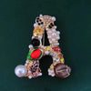 1 Piece Rhinestone Alphabet Women's Ladies Brooch, Novelty Elegant Beautiful Versatile Charming - Image 7