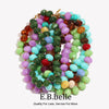 Colorful Candy Bead Strand Necklace Adjustable Gold Extension Chain Flat Oval Resin Beads Beach Women Jewelry - Image 1