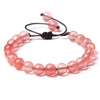 8MM Stone Bead Braid Bracelets Minimalist Carnelian Agates Jades Gem Woven Bangle Jewelry Gift For Women Men - Image 29