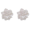 White Flower Stud Earrings for Women Flower Earring Modern Korean Cute Teens Girl Party Jewelry Accessories - Image 6