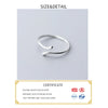 Silver Geometric Adjustable Ring For Women Party Jewelry Minimalist Punk Accessories - Image 2