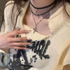 Gothic Y2K Metal Cross Pendant Multi Layer Bead Necklace For Women Men Vintage Punk Grunge Emo Charm Jewelry Accessories Gift - Image 6