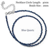 Faceted 2mm Beads Necklace Mini Stone Amethysts Quartzs Agat Choker Minimalist Party for Men Women Jewelry Gift - Image 21