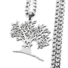 Gothic Hollow Skull Tree of Life Pendant Necklace for Women Men Stainless Steel Silver Color Scary Tree Chain Necklaces Jewelry - Image 4