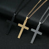 Stainless Steel Cross Pendant Necklace For Women Men Link Chain Charm Necklace Cool Boys Girls Punk Hip Hop Jewelry Gift - Image 1