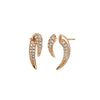 Crmya Unique Gold Silver Colors Cubic Zirconia CZ Tusk Ear Jacket Stud Earrings For Women Pave Double Spike Earring Jewelry - Image 5
