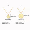 Round Shape Spain/English Pendant Necklace S/L Sizes Choice For Women Men Copper Clavicle Chain Jewelry Accessories - Image 2