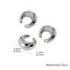 No Piercing Ear Cuff Set Silver-Gold Mixed Color Chunky Fluid Wave Clip On Earrings Stackable Jewelry Women - Image 8