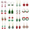 Christmas Tree Drop Earrings Small Bell Snowflake Earings for Women Cute Bowknot Dangle Earring Year Gift - Image 1