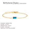 Stainless Steel Bangle 7 3MM Square Birthstone Bracelet Sparkling Rhinestone Accessories Gift - Image 17