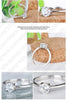 Simple Design Silver Color Women Rings Classic Wedding Engagement Accessories with Clear Cubic Zircon Stone - Image 3