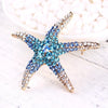 Rhinestone Cute Multi-Color Starfish Brooches For Women Men Clothing Accessories Exquiste Star Brooch Pins - Image 2