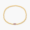 Stainless Steel Gold Plated Birthstone Bracelet For Women Pink Red Cubic Zirconia Chunky Beads Chain Bracelets Bangles - Image 13