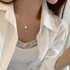 Heart Pendant Choker Necklace with Adjustable Chain - Image 3