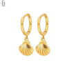 Silver Needle Vintage Shell Pendant Hoop Earrings Women's Pearl Conch Gold Earrings Jewelry Gifts - Image 14