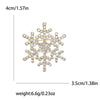 Rhinestone Snowflake Brooch Pin for Christmas and Holiday Outfits - Image 32