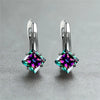 Cute Female Champagne Square Jewelry Crystal Zircon Stone Hoop Earring Rose Gold Color Wedding Earrings For Women - Image 15
