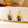Cute Animal Drop Dangle Earrings For Women Girls Cat Rabbit Koi Dragon Colorful Enamel Golor Color Earrings - Image 11