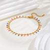 Colored Bohemia Anklet for Women,Gold Plated Stainless Steel Chain Anklets,Summer Beach Jewelry Gift - Image 3