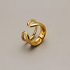 Stainless Steel Rings Double-Deck Punk Vintage Adjustable Open Rings for Women Men Jewelry Weddings Gift - Image 4