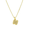 Full Zircon Mini A-Z Letter Pendant Neckalce Stainless Steel Chubby Balloon Initial Alphabet Gold Plated Choker Jewelry - Image 25