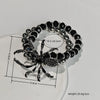 Gothic Black Spider Beads Bracelet for Women Men Unique Spider Web Charm Dark Personality Handmade Jewelry Gifts Accessories - Image 6