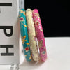 Enamel Chinese Cloisonne Bracelet Traditional Chinese Peony Filigree Flower Bangle Ethnic Vintage Women's Hand Bracelet - Image 3