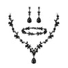 Purple Tiaras Crown Jewelry Sets for Women Wedding Bridal Necklace Bracelet Earrings and Crown Party Birthday Gifts 4 pcs set - Image 14