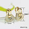 Women's Dangle Earrings Silver Color/Gold Color Cubic Zirconia Earrings Temperament Ear Accessories Jewelry - Image 4