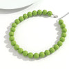 Colorful Acrylic Bead Choker Necklace with Large Round Beads - Image 29