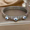 Greatera Five Colorful Eye Personality Elastic Bracelets European American Stainless Steel Cool Women's Bangle - Image 11
