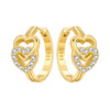 Silver Star Moon Heart Shape Earrings Jewelry Versatile Hoop Earrings For Women Jewelry Birthday Party Gifts - Image 36