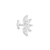 1PC Silver Horse Eye Zircon Crown Tassel Puncture Thread Flat Earring For Women Long Cartilage Chain - Image 27