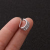 1PC Fake Piercing Earrings Women Dainty Cartilage Ear Clip Korean Style Micro-set Zircon Silver Color Jewelry - Image 9