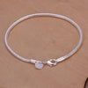 silver 3MM Snake Chain Bracelet Men Hip Hop Simple Bracelet For Women Charm Punk Party Jewelry - Image 1