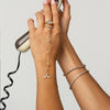 Stainless Steel Zircon Bracelet for Women Water Droplet Long Chains Finger Bracelet Gold Plated Jewelry Gifts - Image 4